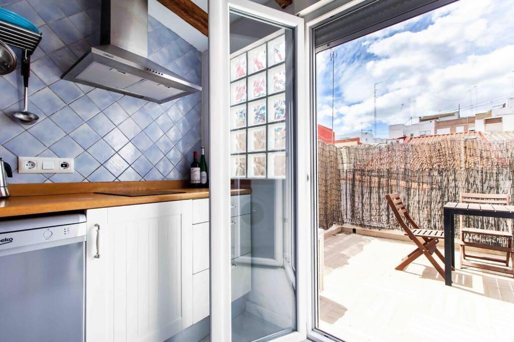 Estudio Para Parejas Con Terraza En La Playa Валенсія Екстер'єр фото
